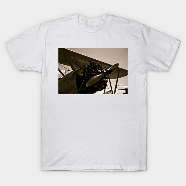 Vintage Bi Plane T-Shirt by Scubagirlamy